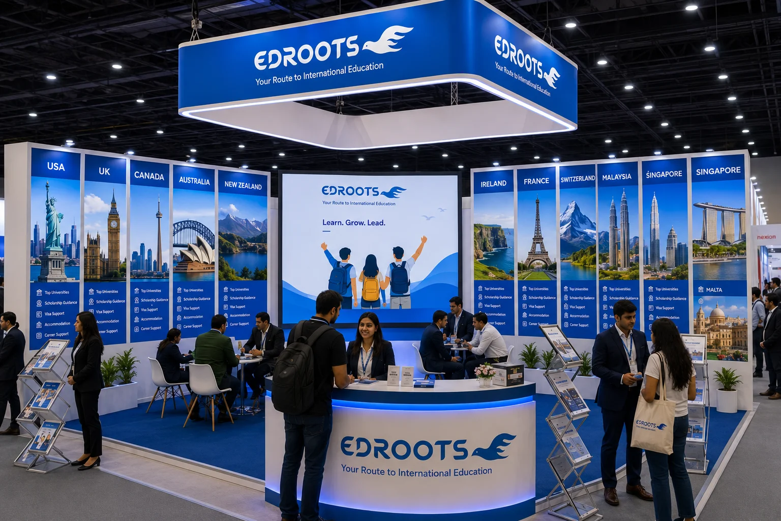 EDROOTS international education expo booth