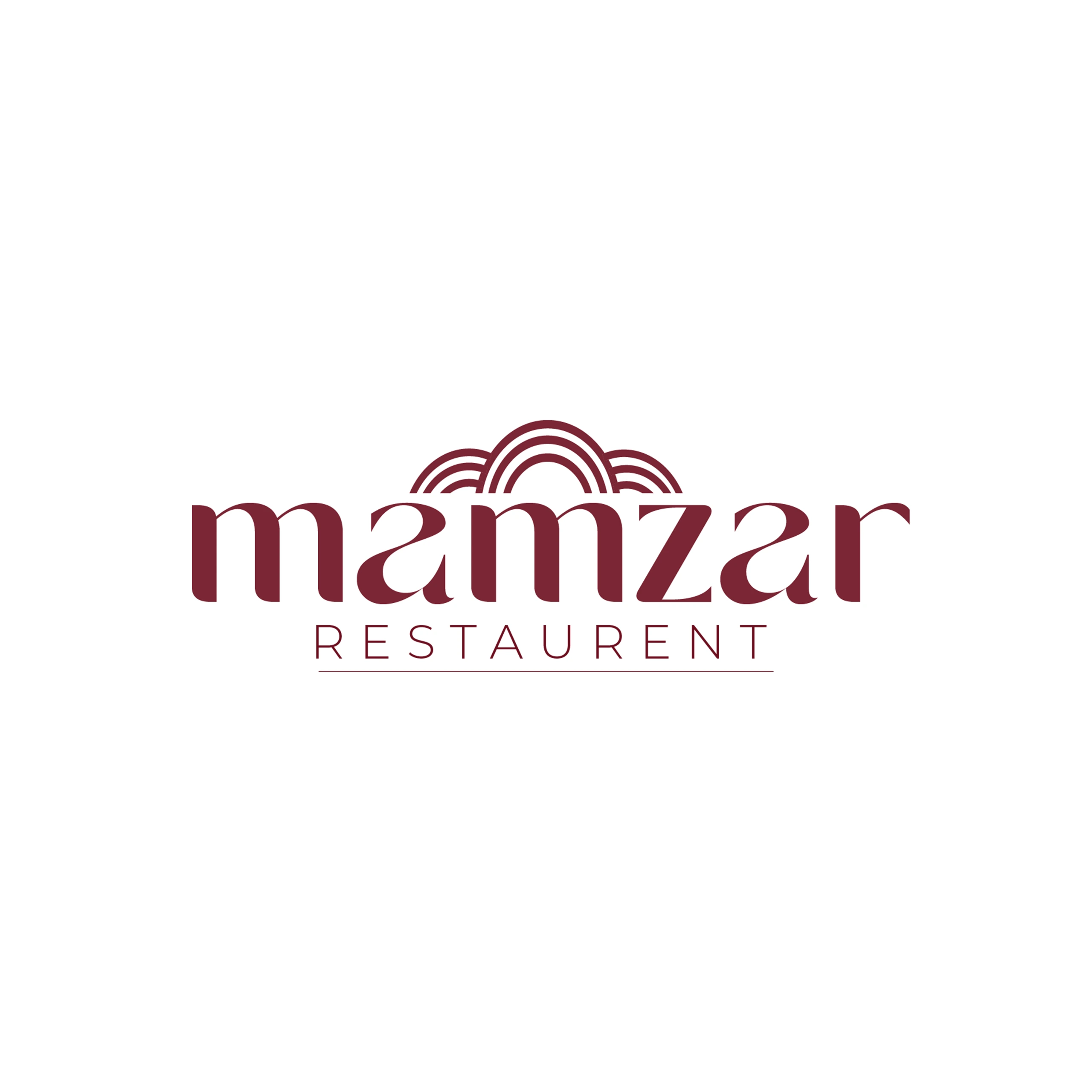 Mamzar Restaurant food branding and logo by Rainhopes