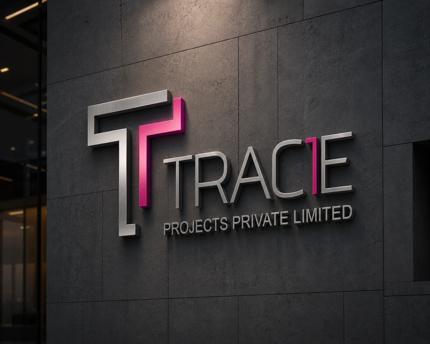 Tracie metallic logo